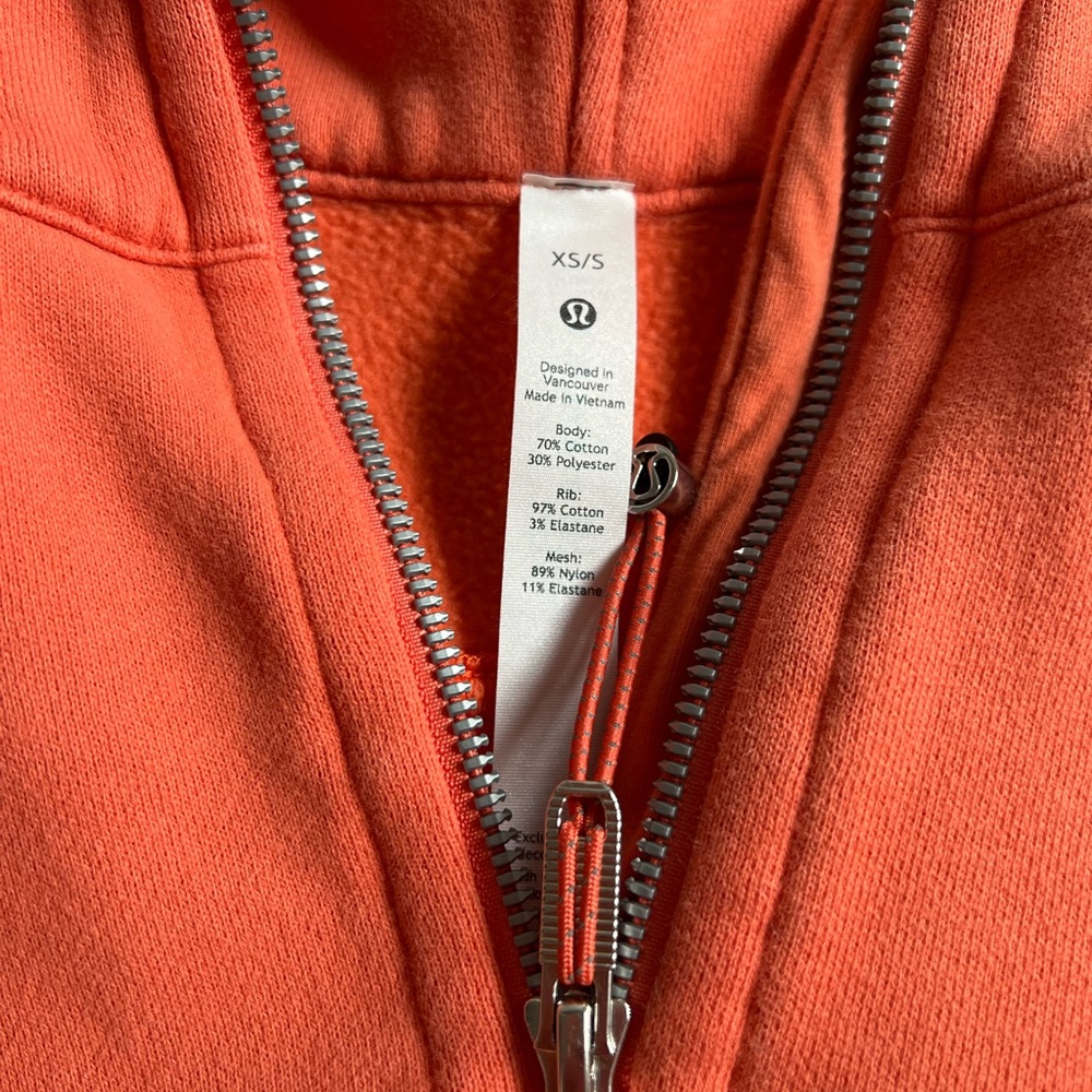 Warm Coral (discontinued color) Lululemon Half Zip Scuba